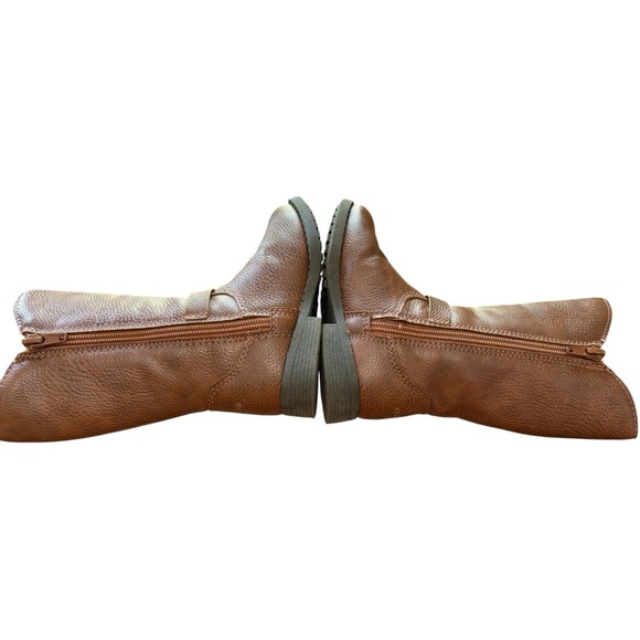 Toddler Girls' OshKosh B'gosh Size 8 Riding Boots – Brown Zip-Up Closure EUC - Picture 4 of 9